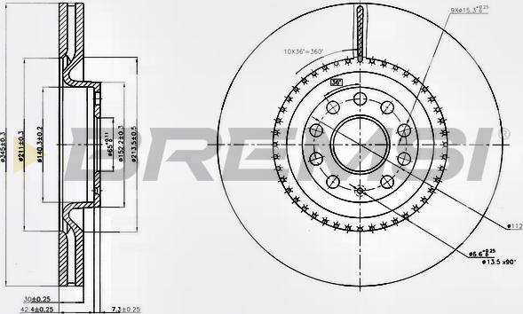 Bremsi CD7504V - Kočioni disk www.molydon.hr