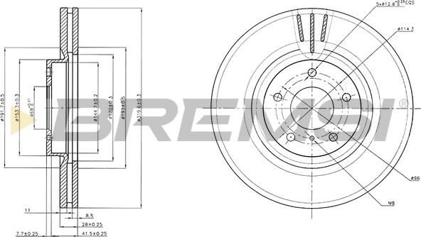 Bremsi CD7505V - Kočioni disk www.molydon.hr