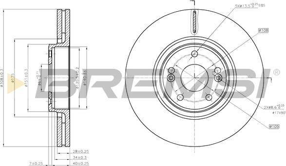 Bremsi CD7511V - Kočioni disk www.molydon.hr