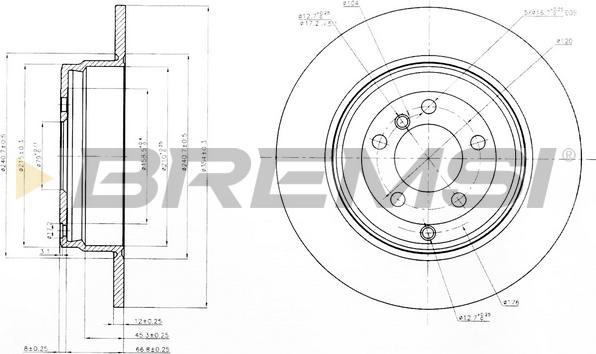 Bremsi CD7518S - Kočioni disk www.molydon.hr