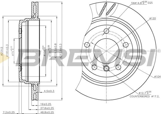 Bremsi CD7581V - Kočioni disk www.molydon.hr