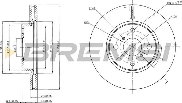 Bremsi CD7587V - Kočioni disk www.molydon.hr