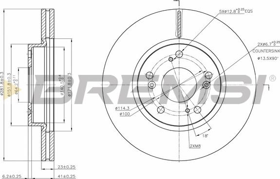 Bremsi CD7539V - Kočioni disk www.molydon.hr