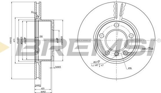 Bremsi CD7536V - Kočioni disk www.molydon.hr