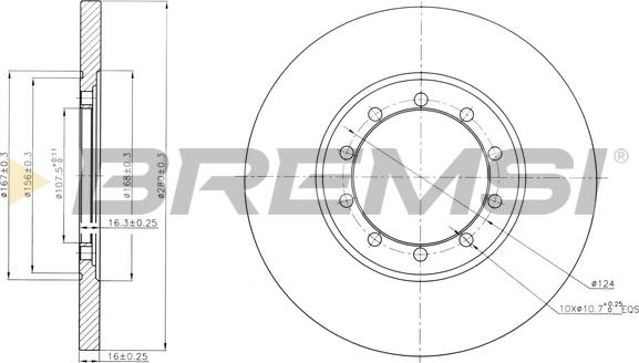 Bremsi CD7537S - Kočioni disk www.molydon.hr