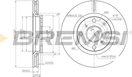 Bremsi CD7527V - Kočioni disk www.molydon.hr