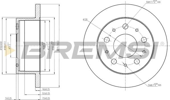 Bremsi CD7574S - Kočioni disk www.molydon.hr