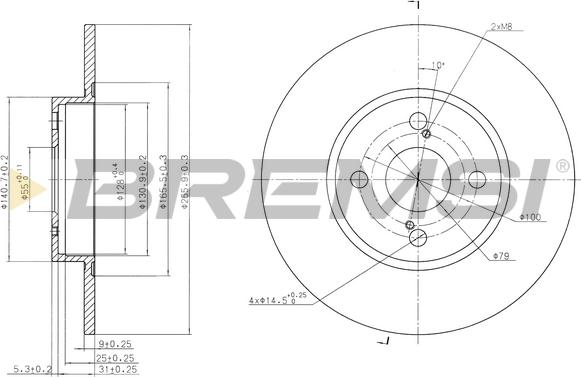 Bremsi CD7576S - Kočioni disk www.molydon.hr