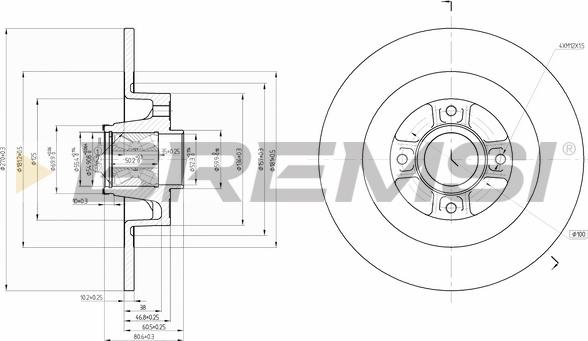 Bremsi CD7570S - Kočioni disk www.molydon.hr