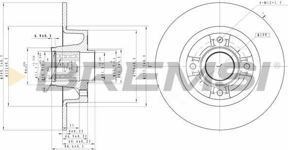 Bremsi CD7571S - Kočioni disk www.molydon.hr