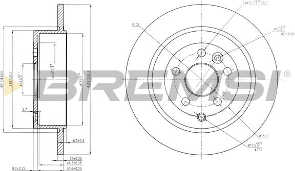 Bremsi CD7578S - Kočioni disk www.molydon.hr