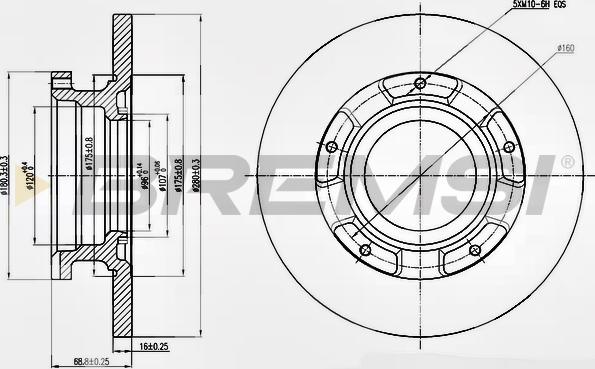 Bremsi CD7573S - Kočioni disk www.molydon.hr