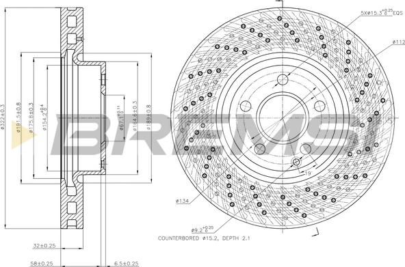 Bremsi CD7694V - Kočioni disk www.molydon.hr