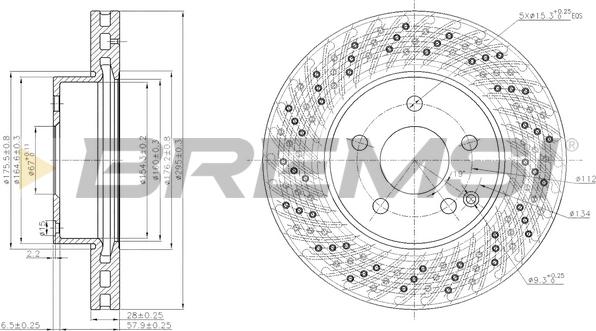 Bremsi CD7693V - Kočioni disk www.molydon.hr