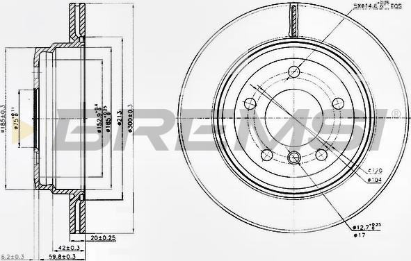 Bremsi CD7697V - Kočioni disk www.molydon.hr