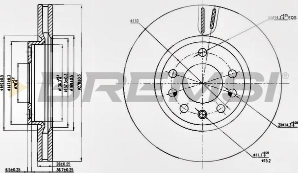 Bremsi CD7644V - Kočioni disk www.molydon.hr