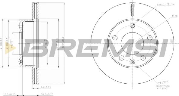 Bremsi CD7640V - Kočioni disk www.molydon.hr