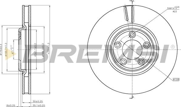 Bremsi CD7648V - Kočioni disk www.molydon.hr