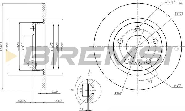 Bremsi CD7651S - Kočioni disk www.molydon.hr