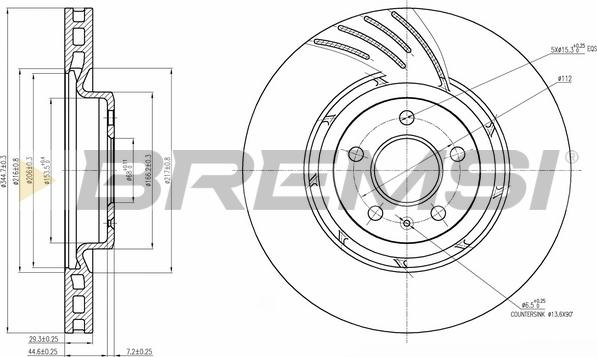 Bremsi CD7665V - Kočioni disk www.molydon.hr