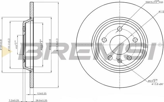 Bremsi CD7666S - Kočioni disk www.molydon.hr