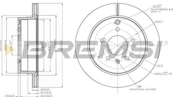 Bremsi CD7660V - Kočioni disk www.molydon.hr