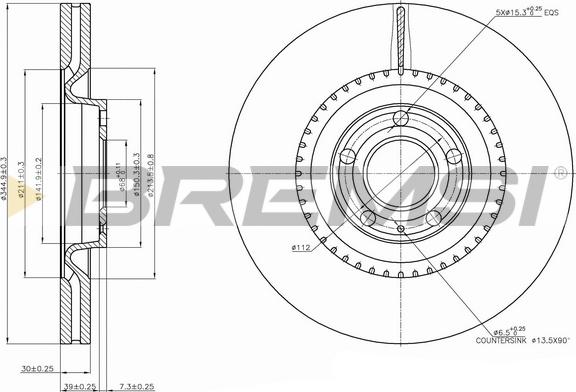 Bremsi CD7661V - Kočioni disk www.molydon.hr