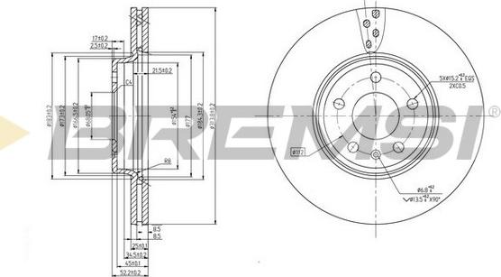 Bremsi CD7663V - Kočioni disk www.molydon.hr