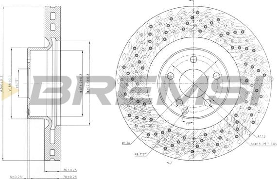 Bremsi CD7662V - Kočioni disk www.molydon.hr