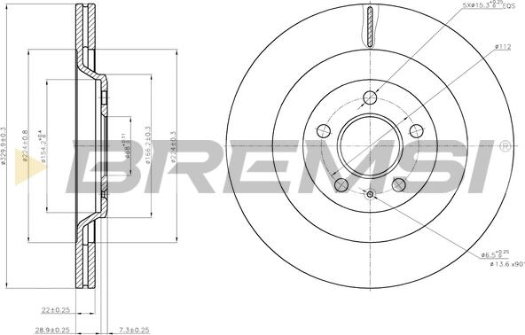 Bremsi CD7667V - Kočioni disk www.molydon.hr