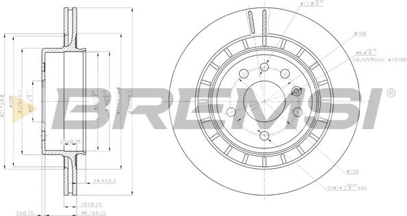 Bremsi CD7604V - Kočioni disk www.molydon.hr