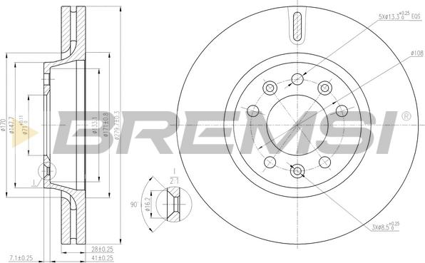 Bremsi CD7601V - Kočioni disk www.molydon.hr