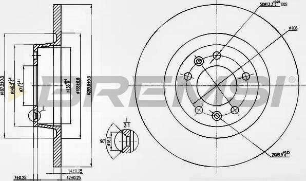 Bremsi CD7602S - Kočioni disk www.molydon.hr