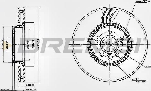 Bremsi CD7607V - Kočioni disk www.molydon.hr