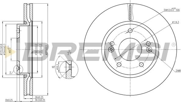 Bremsi CD7619V - Kočioni disk www.molydon.hr