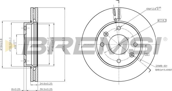 Bremsi CD7614V - Kočioni disk www.molydon.hr