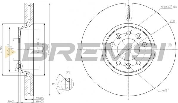 Bremsi CD7615V - Kočioni disk www.molydon.hr