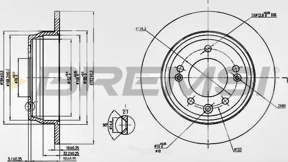 Bremsi CD7618S - Kočioni disk www.molydon.hr