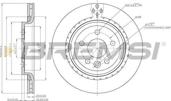 Bremsi CD7681V - Kočioni disk www.molydon.hr