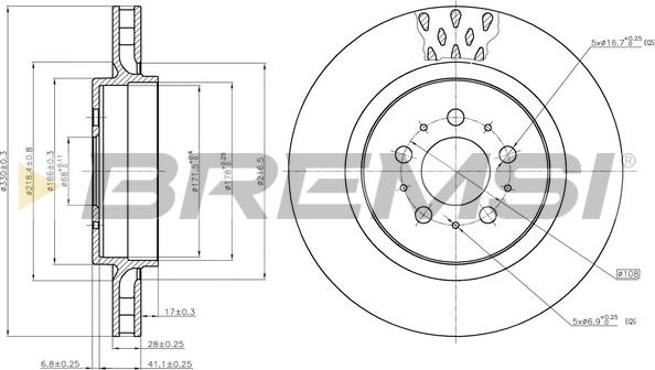 Bremsi CD7683V - Kočioni disk www.molydon.hr