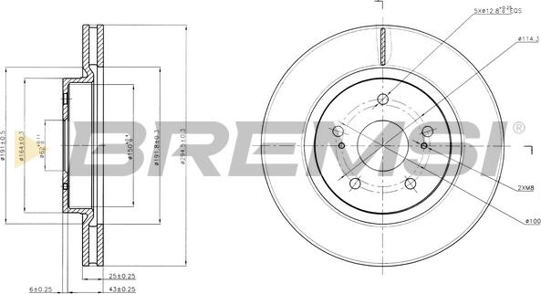 Bremsi CD7635V - Kočioni disk www.molydon.hr