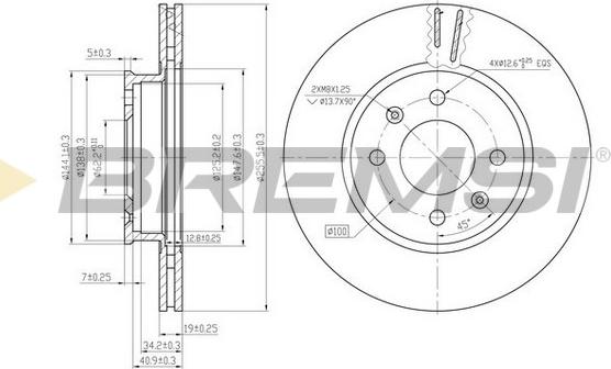 Bremsi CD7636V - Kočioni disk www.molydon.hr