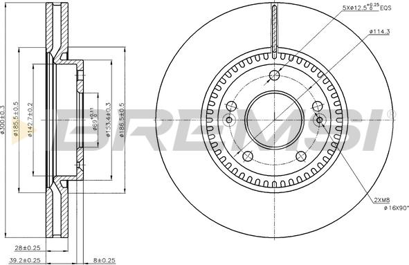 Bremsi CD7630V - Kočioni disk www.molydon.hr