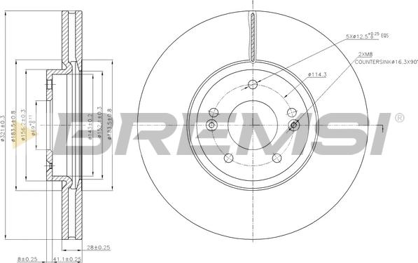 Bremsi CD7631V - Kočioni disk www.molydon.hr