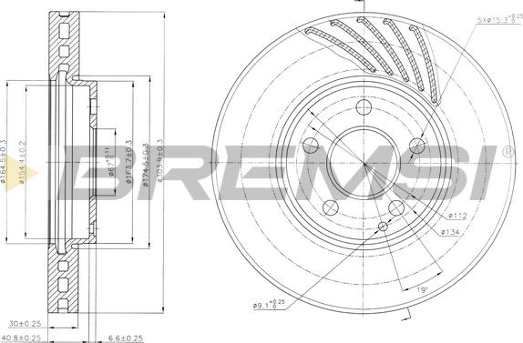 Bremsi CD7638V - Kočioni disk www.molydon.hr