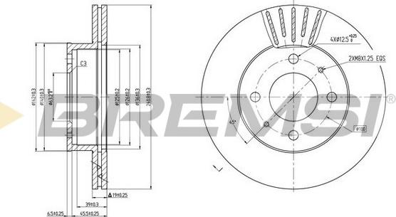 Bremsi CD7632V - Kočioni disk www.molydon.hr