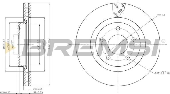 Bremsi CD7624V - Kočioni disk www.molydon.hr