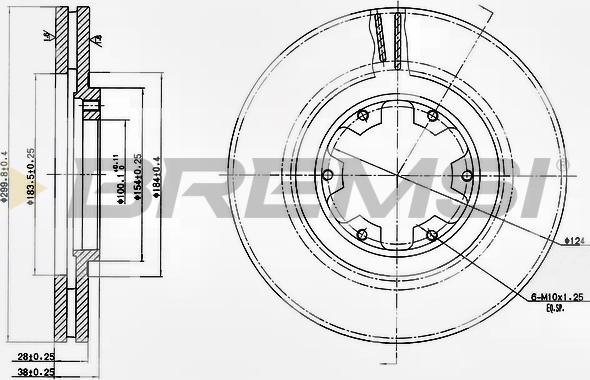 Bremsi CD7626V - Kočioni disk www.molydon.hr