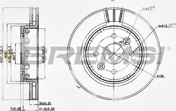 Bremsi CD7628V - Kočioni disk www.molydon.hr