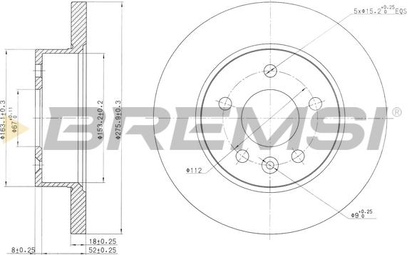 Bremsi CD7674S - Kočioni disk www.molydon.hr